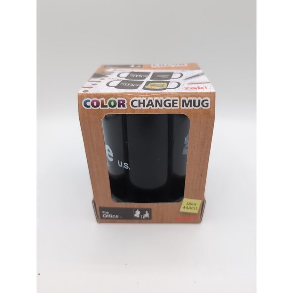Mug The Office TV Series Zak! Color Change Mug 15oz Stapler in Jell-O prank New - Picture 2 of 3